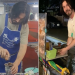 Hebatnya, Ada Penjual Sotong Yang Mirip Aktor Keanu Reeves